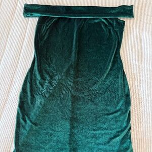 Large Green Velour Urban Outfitters dress